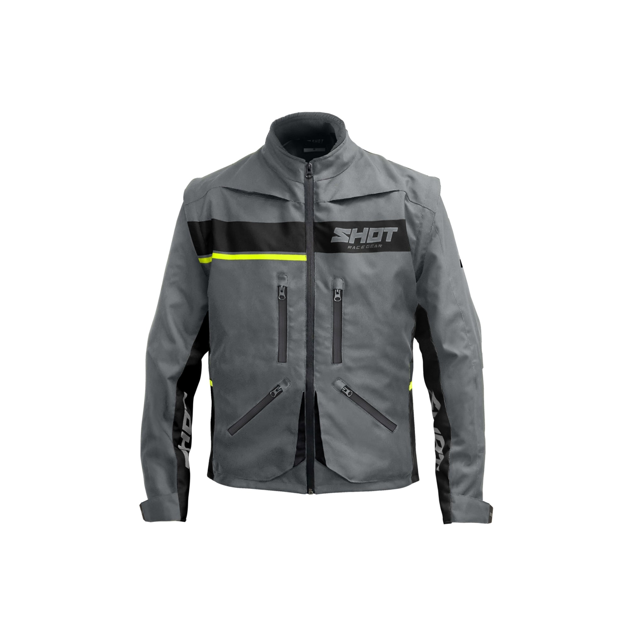  CONTACT ASSAULT 2.0 GRAY_NEON_YELLOW S JACKET - SECURTEX MOTOR SL (t/a MaximoMoto)