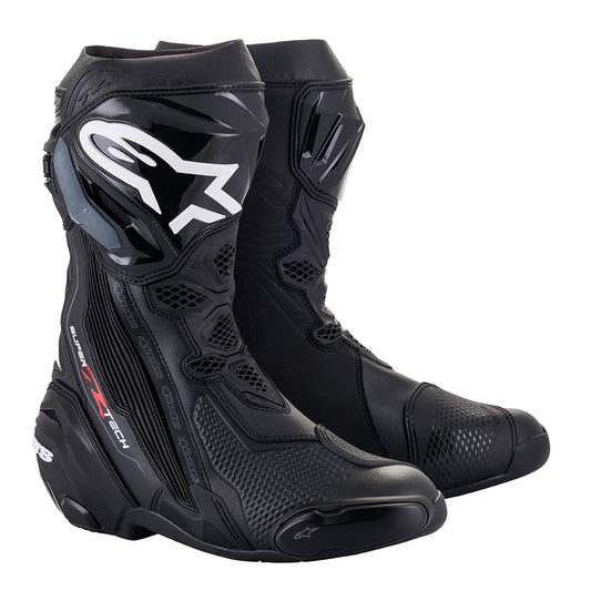 Alpinestars Supertech R Motorcycle Boots Black - boot pic