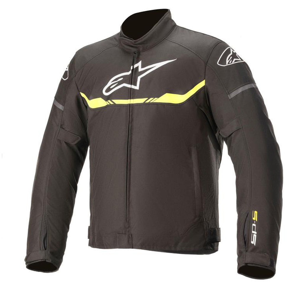 Alpinestars T-SPS Waterproof Motorcycle Jacket Black/Yellow Fluor images