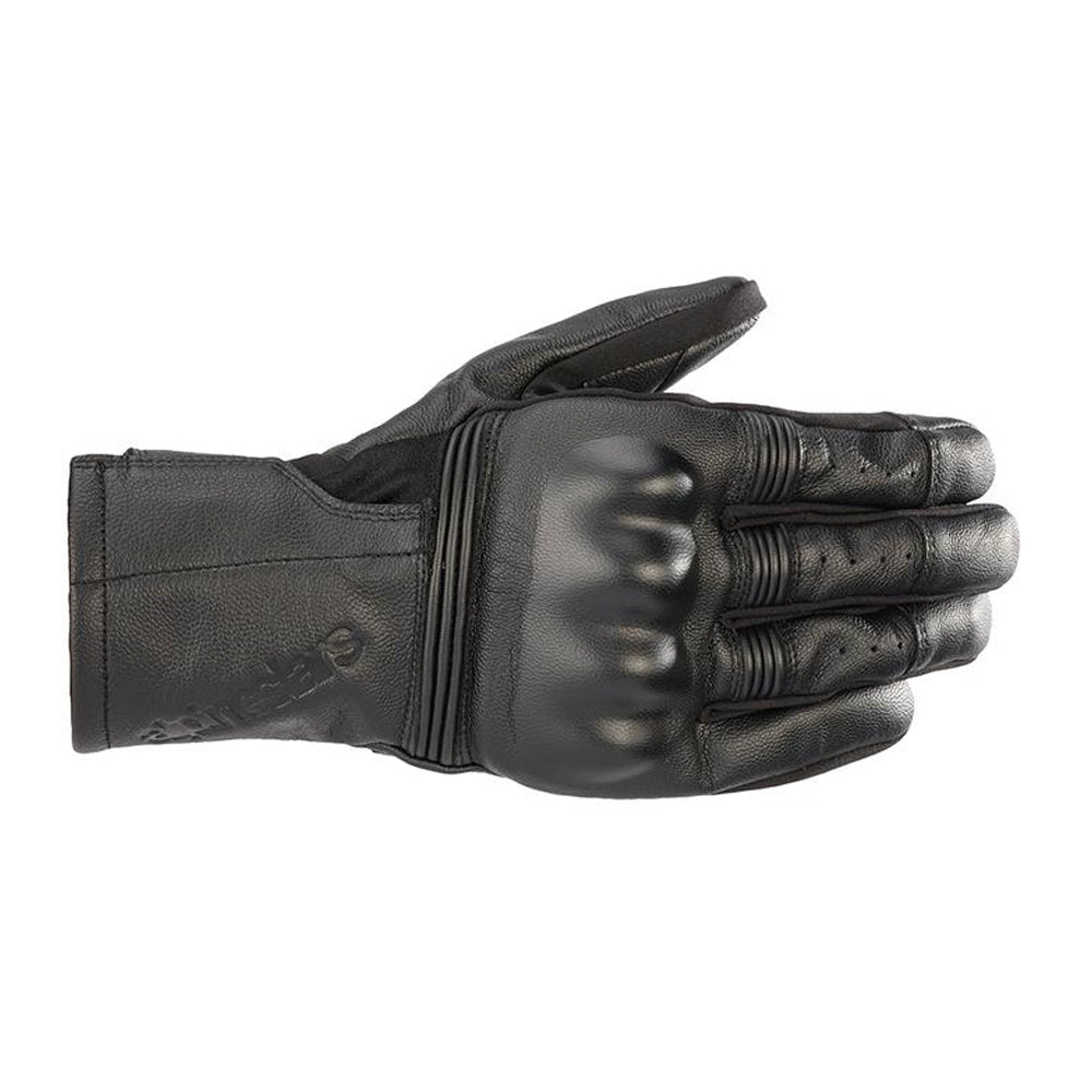 Alpinestars Gareth Leather Motorcycle Gloves Black - back pic