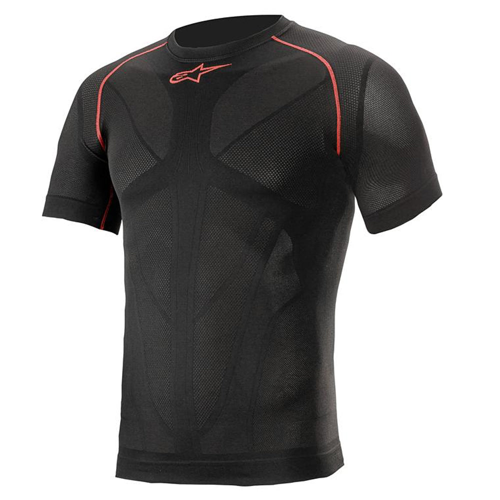 Alpinestars Ride Tech V2 Top Short Sleeve Summer Black Red images