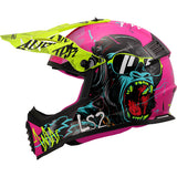 LS2 MX437J II FAST EVO Kids Motorcycle Motocross Helmet Gorrila Perple