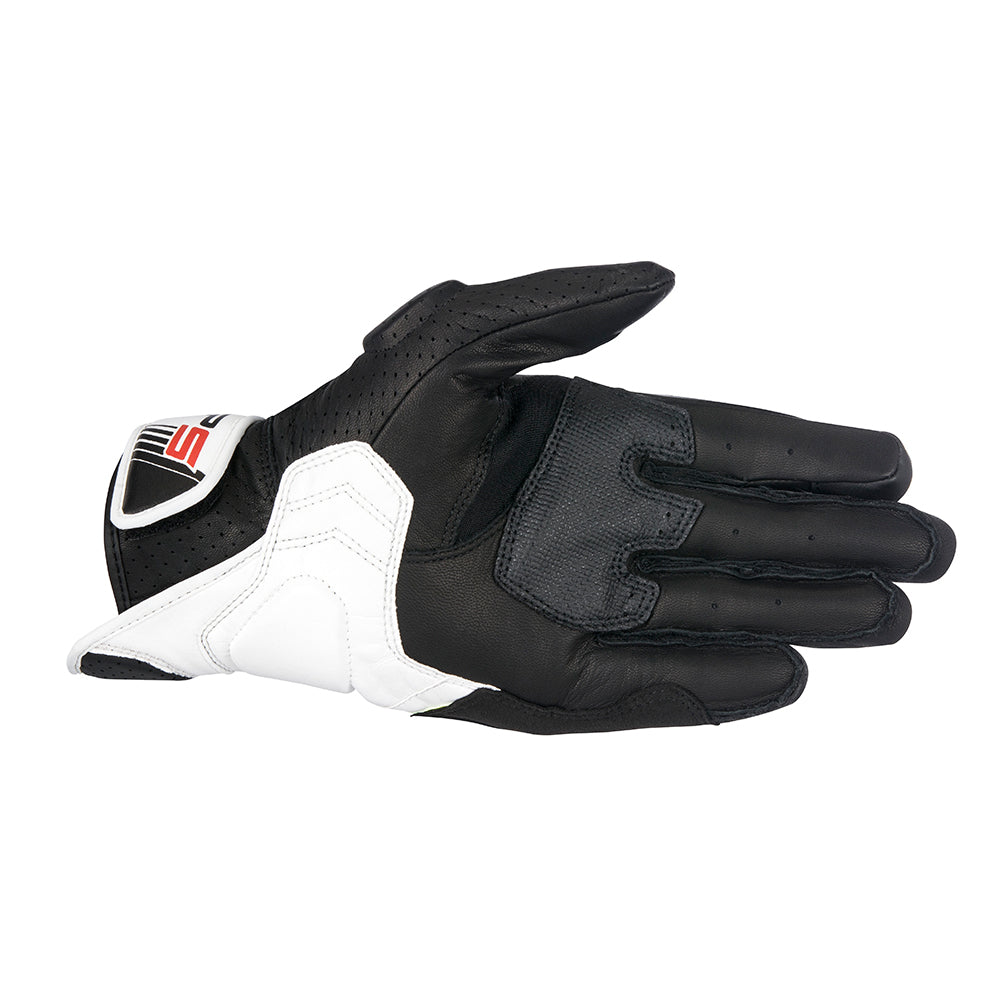 Alpinestars SP-5 Motorcycle Gloves White Red - front pic