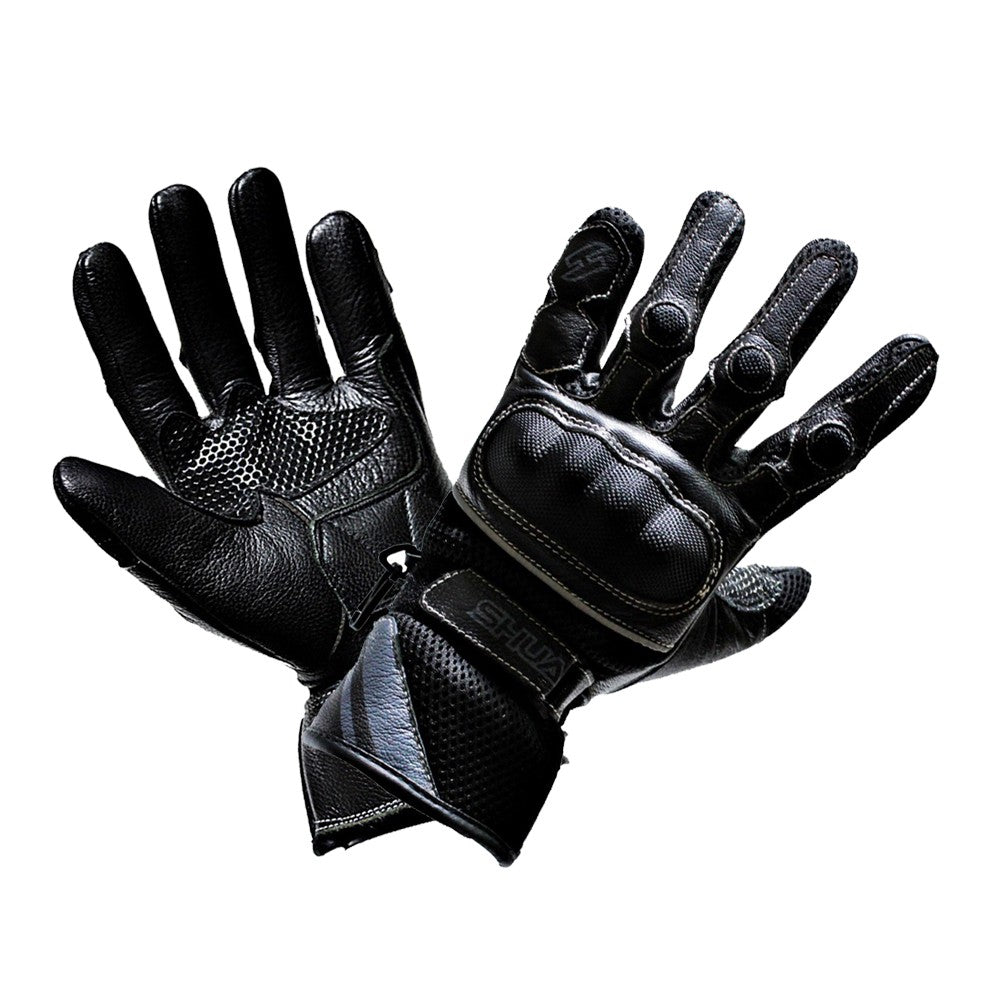  SHUA - SHUA Swisspo Style Textile Glove Black - SECURTEX MOTOR SL (t/a MaximoMoto)