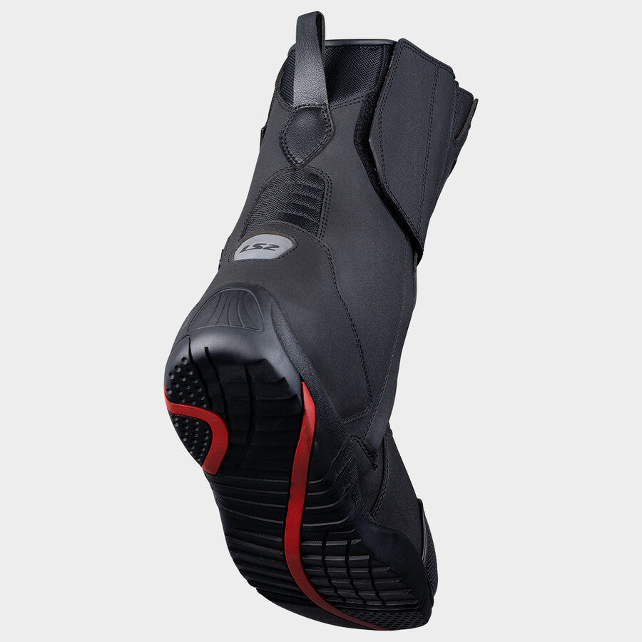 LS2 GOBY MOTORCYCLE LADY WATERPROOF BOOTS BLACK H-V YELLOW