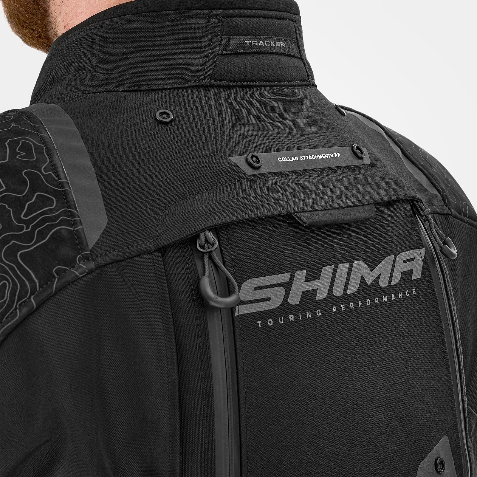 SHIMA TRACKER MEN MOTORCYCLE TOURING JACKET BLACK
