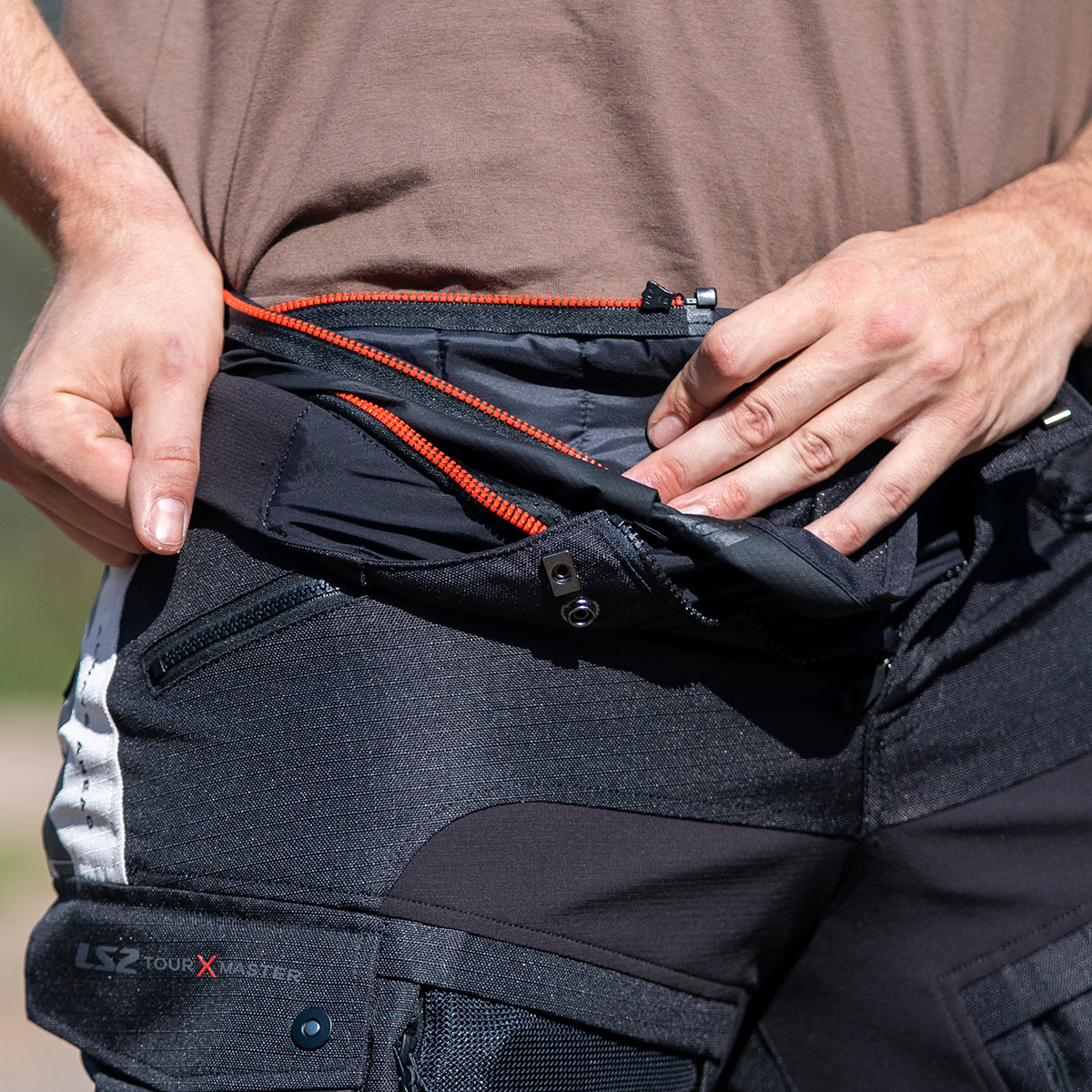 LS2 X-MASTER MAN MOTORCYCLDE PANT BLACK GREY