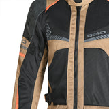 BELA Onsaker Motorcycle Textile Jacket - Sand Black Orange 