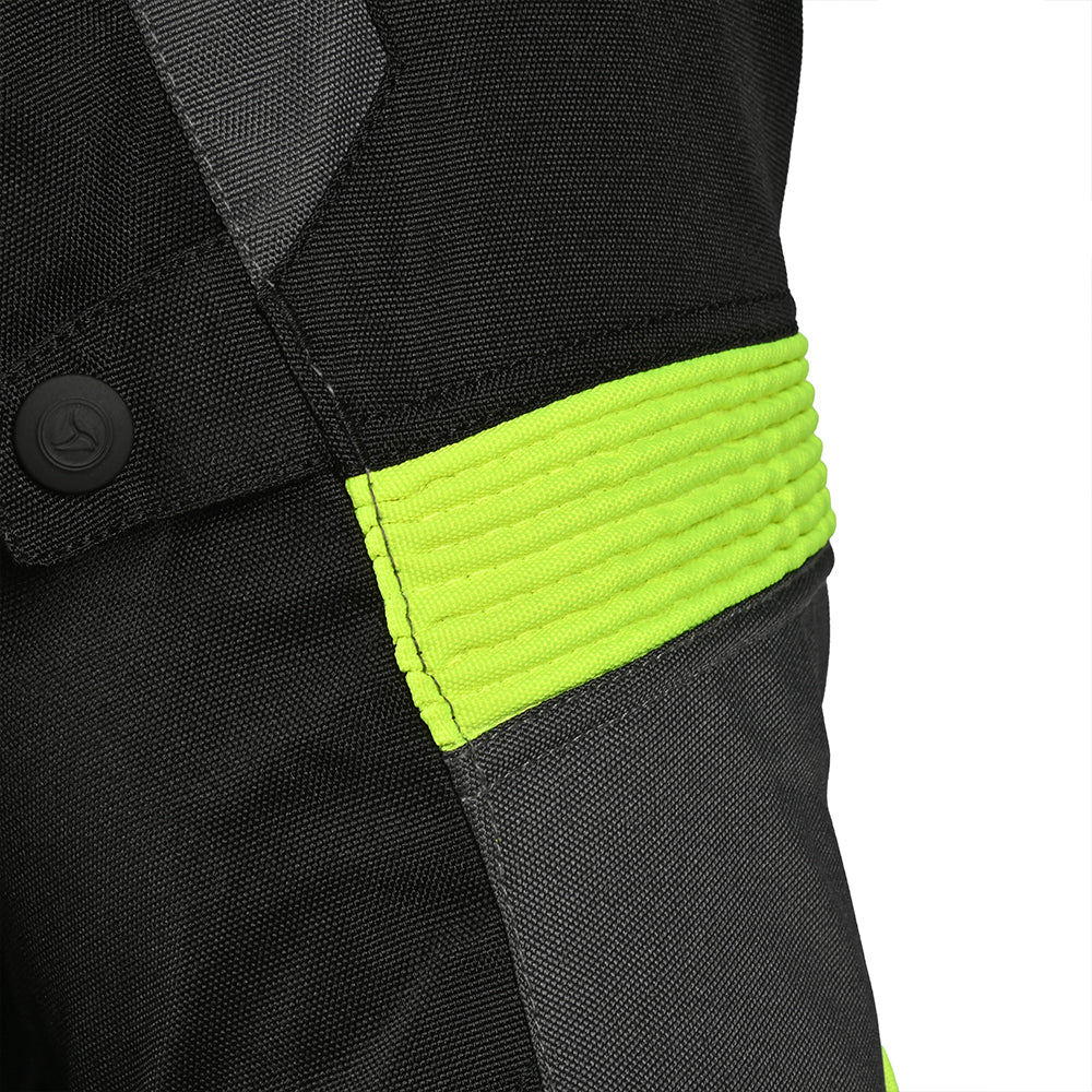 R-TECH KNIGHT RIDER 3IN1 Motorcycle Jacket (Long) Black/Anthracite/Yellow