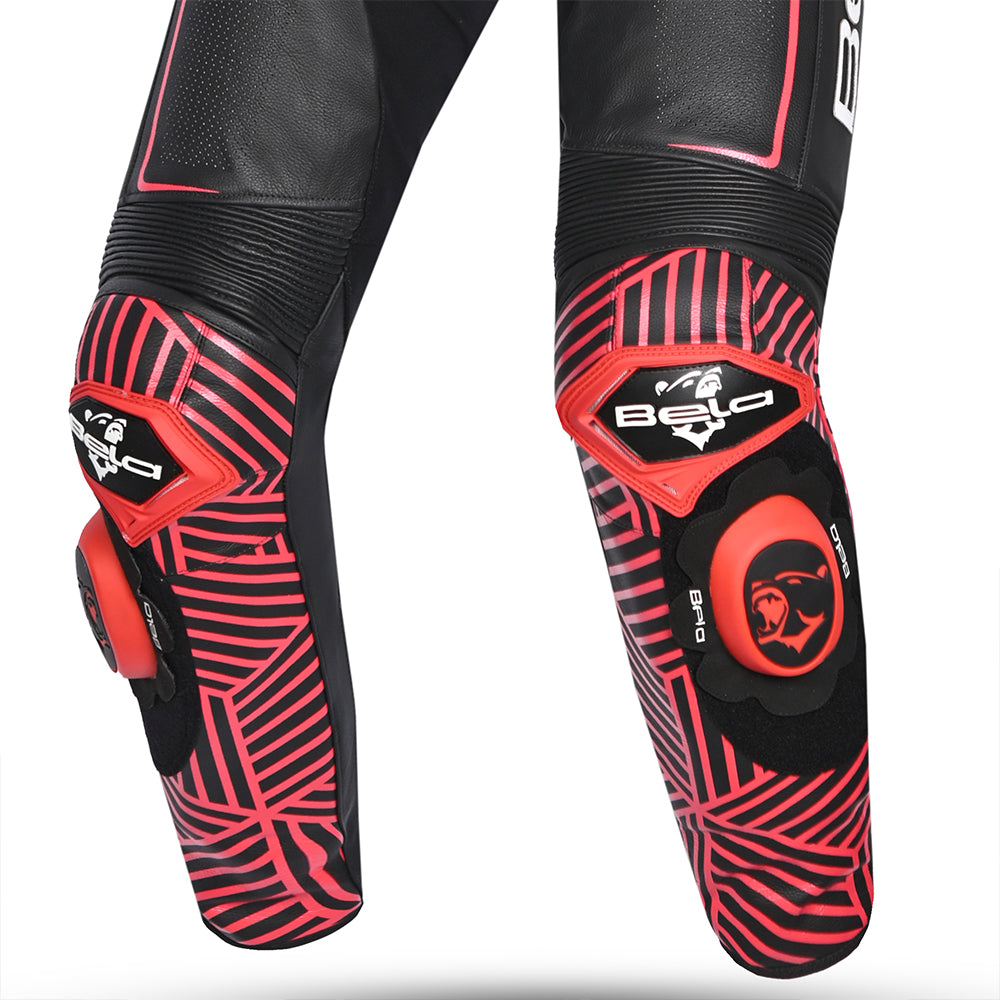 BELA-North Star 1 PC Motorcycle Racing Suit Black/White/Red