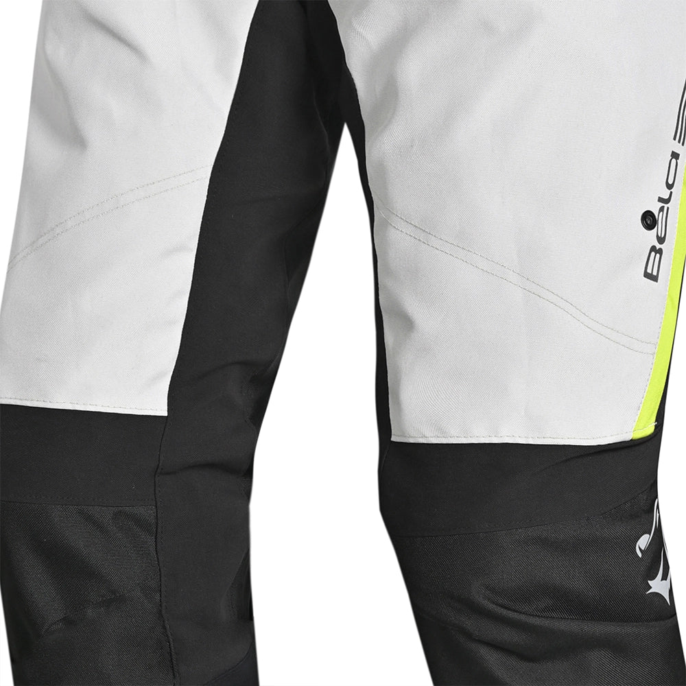 BELA Tour To Snow Motorcycle Textile Pant - Black Ice Yellow 