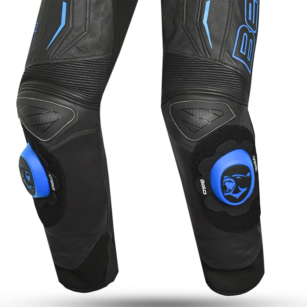 BELA Rocket Man Mix Kangaroo 1 PC Motorcycle Racing Suit Black Blue