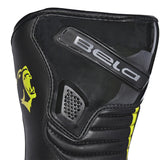 BELA Micro Strip Boots Racing Boots Black Yellow Flouro 