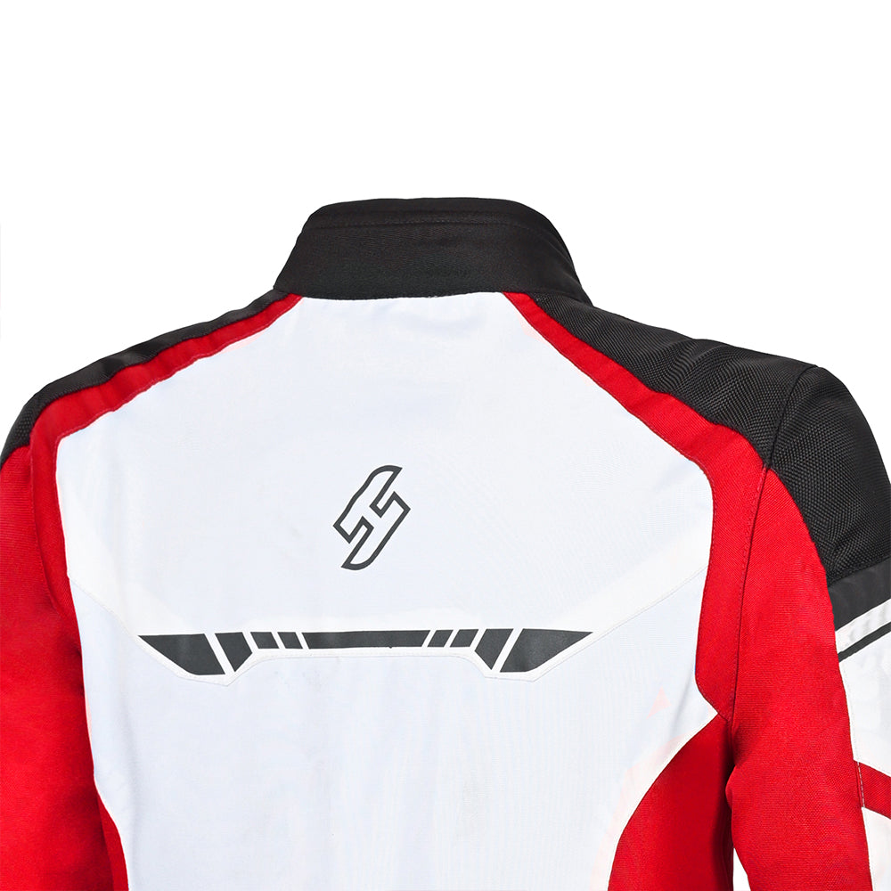 SHUA Immortal Textile Motorcycle Racing Jacket Men Ice Red Black images