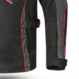 R-Tech Knight Rider Long - Motorcycle Touring Jacket - Black Dark Grey Red 