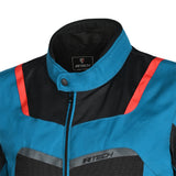 R-TECH SPIRAL MESH Motorcycle Textile Jacket Light Blue Black Red