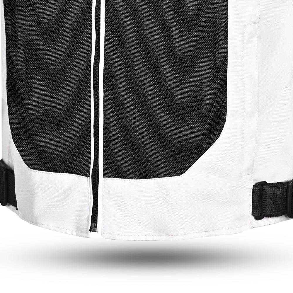 R-TECH SPIRAL MESH Motorcycle Textile Jacket White Black Green