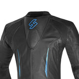 SHUA Infinity 2.0 - 1 PC Motorcycle Racing Leather Suit - Black Blue 