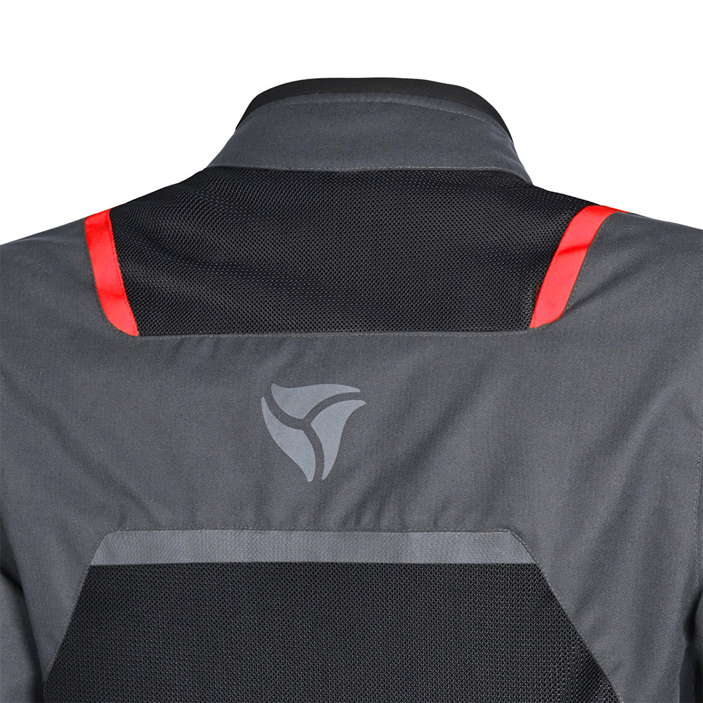 R-TECH - SPIRAL MESH Motorcycle Jacket Anthracite/Black/Red