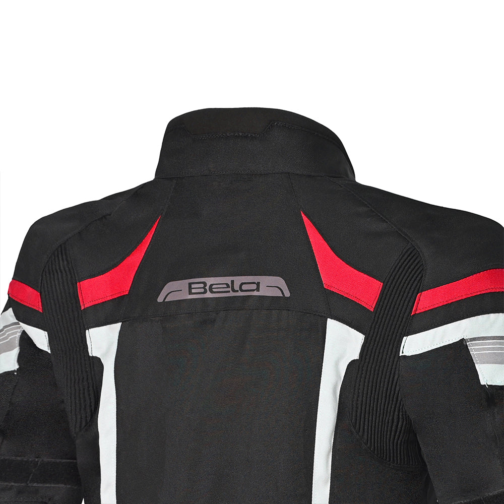 Bela Highland Man Textile Motorcycle Jacket 4 Seasons Black Red 