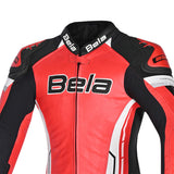 BELA Rocket Lady 2 PC Motorcycle Racing Suit Red Black White 