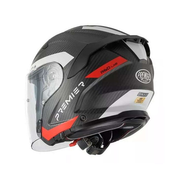 PREMIER JT5 CARBON MA 2 BM MOTORCYCLE OPEN FACE HELMET
