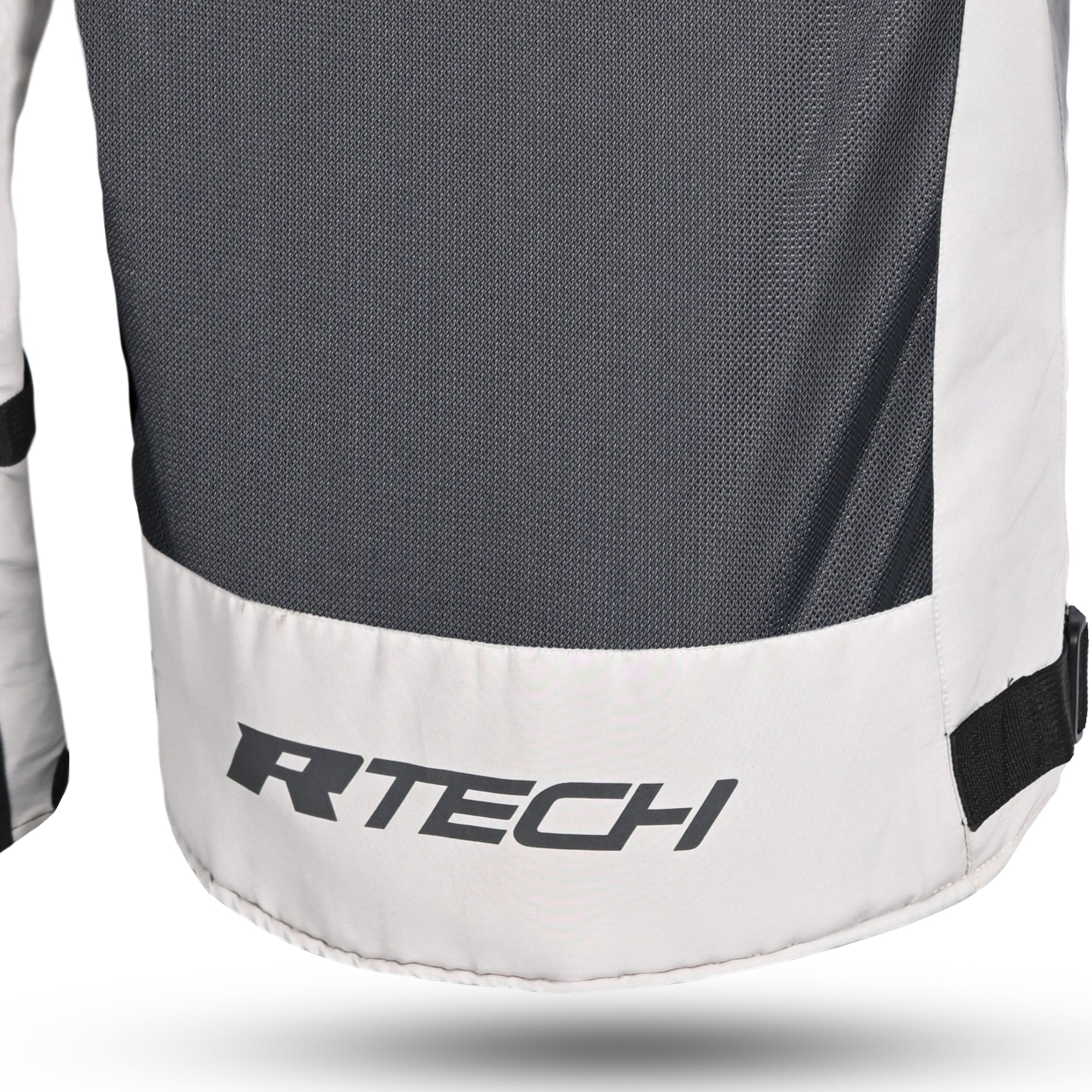 R-TECH SPIRAL MESH MOTORCYCLE JACKET BLACK/WHITE/GREY/RED