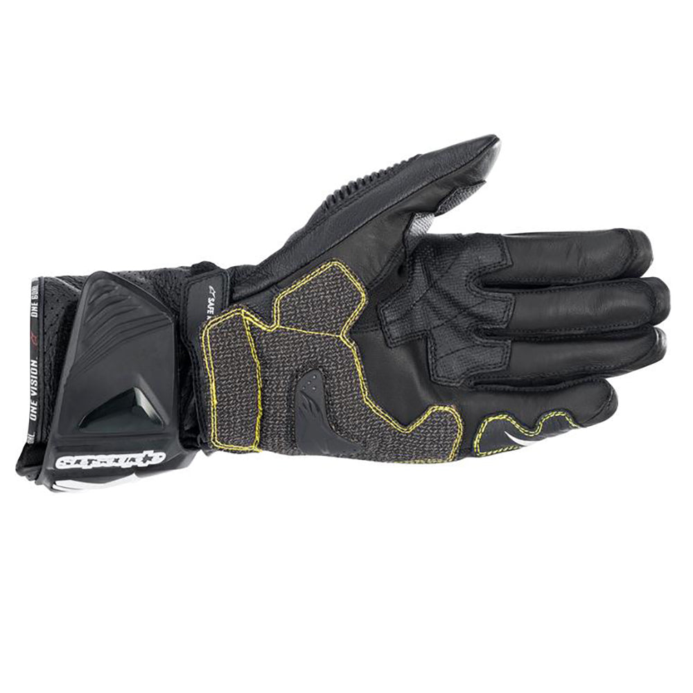 Alpinestars GP Tech V2 Motorcycle Gloves Black White - MaximomotoUK