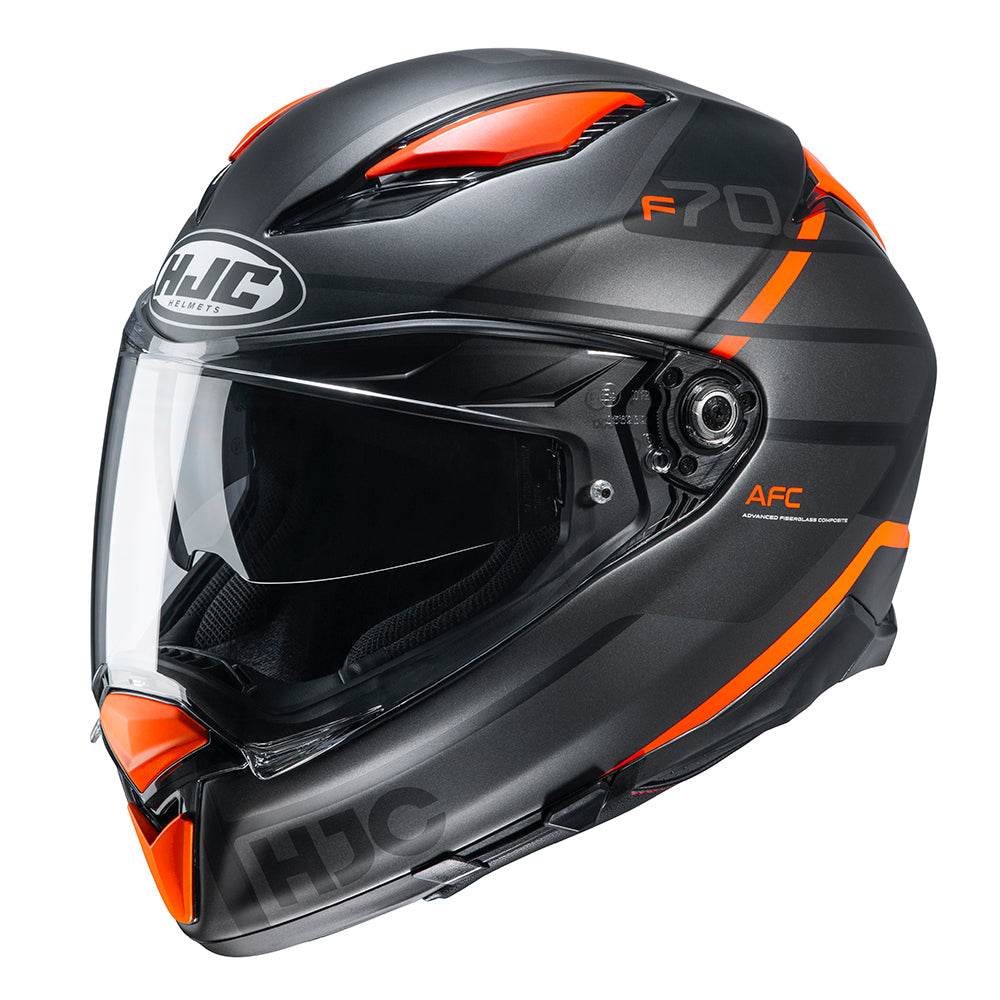 HJC F70 Tino MC7SF Orange Racing Full Face Helmet