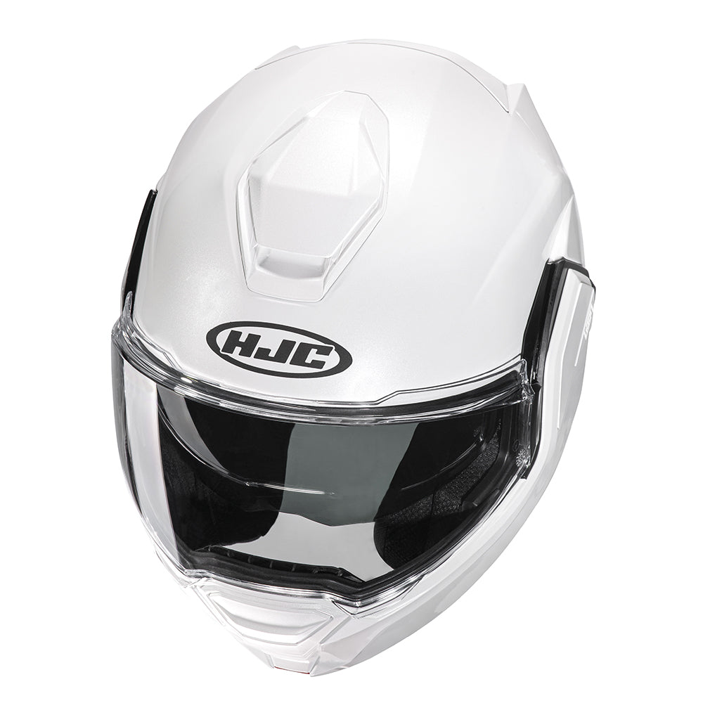 HJC I100 White Flip Up Motorbike Helmet - MaximomotoUK