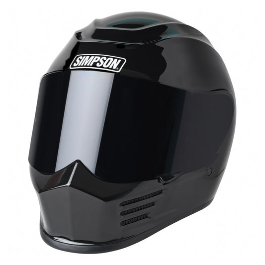 Simpson Speed Gloss Black Full Face Motorcycle Helmet 