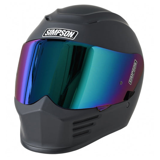 Simpson Speed Matt Black Helmet,Picture