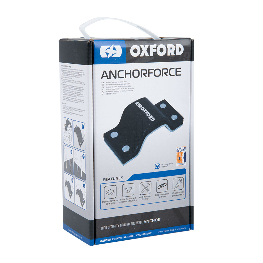 Oxford Force Ground Anchor Secure Motorcycle - MaximomotoUK