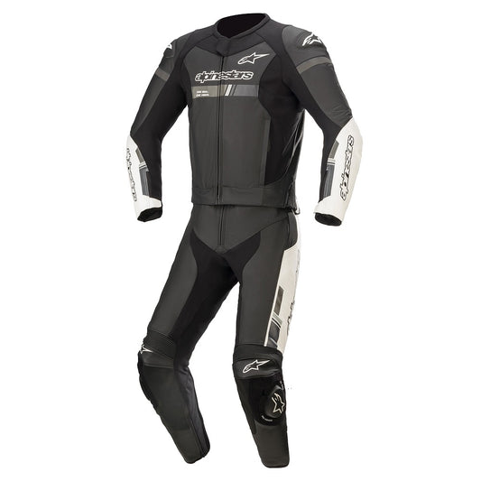 Alpinestars Gp Force Chaser Leather Suit 2 Pc Black White images