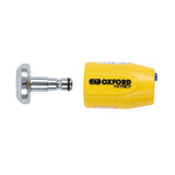 Oxford Patriot 14mm Pin Disc Lock Yellow Motorcycle Security - MaximomotoUK