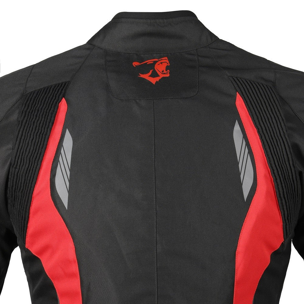  BELA - Black/Red Clutch Textile Jacket - SECURTEX MOTOR SL (t/a MaximoMoto)