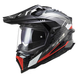 Ls2 Mx701 C Explorer Frontier Adventure Helmet G.Titanium Red-06 