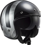 Ls2 Of601 Bob Lines Full Face Helmets Black Jeans-06 