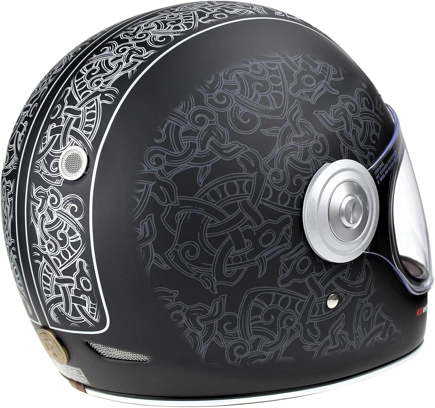 Viper F659 Retro Style Motorcycle Full Face Helmet
