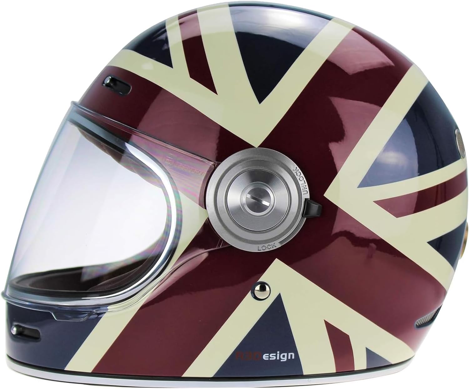Viper F659 Retro Style Motorcycle Full Face Helmet