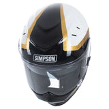 Simpson Venom Tanto Black White Full Face Motorbike Helmet 