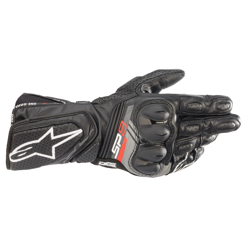 Alpinestars SP-8 V3 Racing Motorcycle Gloves Black - MaximomotoUK