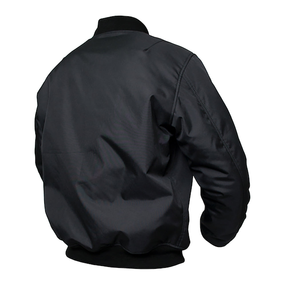 ARMR Motorbike Bomber Aramid Jacket - Black back pic