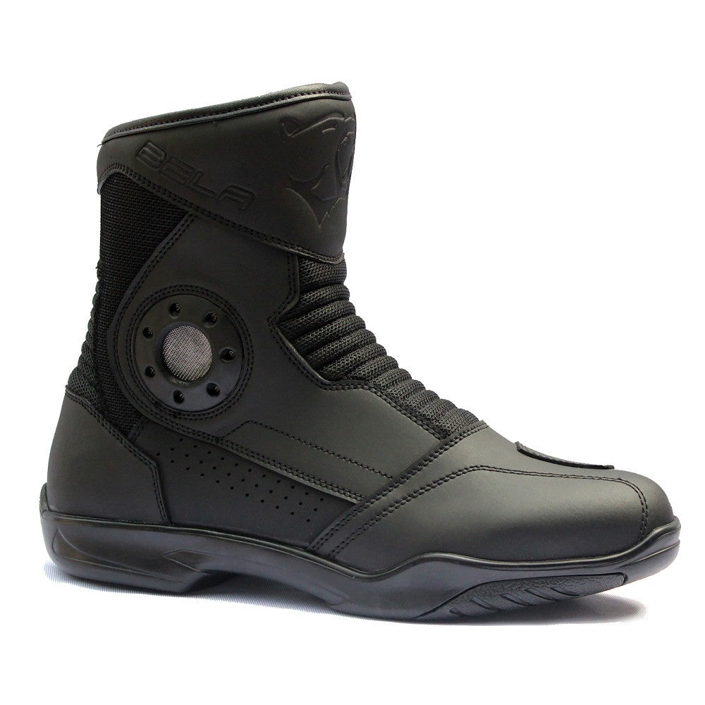  BELA - Men's Short Prime Leather Boots Black - SECURTEX MOTOR SL (t/a MaximoMoto)