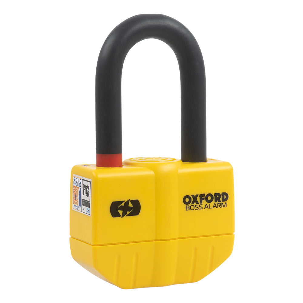 Oxford Boss Alarm 14mm Motorcycle Chain Lock 12mm x 1.2m - MaximomotoUK