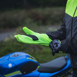 Oxford Rainseal Over Lightweight Mitts Motorcycle Glove Black Fluo images