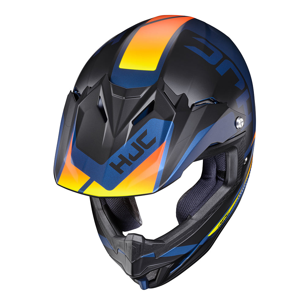 HJC CL-XY II Creed Youth MC27SF Blue Orange Off Road Motorbike Helmet - MaximomotoUK