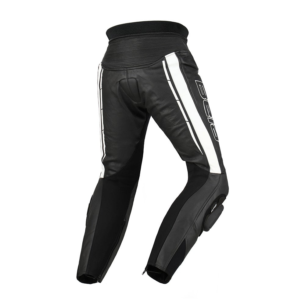  BELA - Rocket Man Pant Leather Trousers Black/White - SECURTEX MOTOR SL (t/a MaximoMoto)