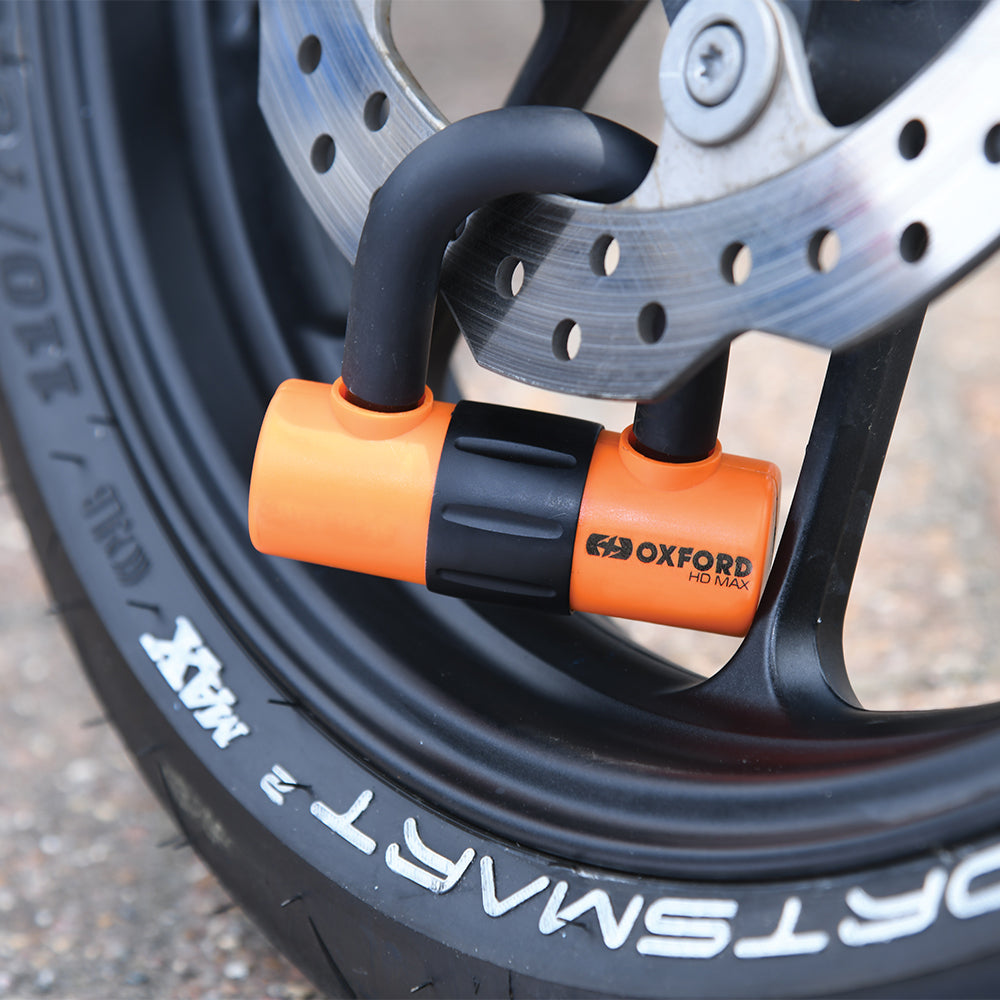 Oxford HD Max Orange Security Motorcycle Disc Lock - MaximomotoUK