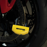 Oxford Boss 12.7mm Disc Lock Yellow Motorcycle Security - MaximomotoUK